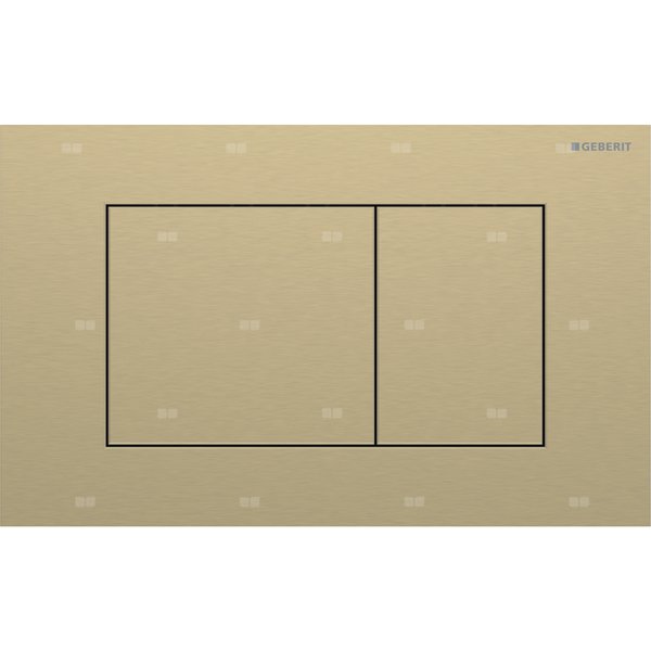 Przycisk uruchamiający Geberit Sigma40, przedni, stal nierdzewna mosiądz, prostokątny