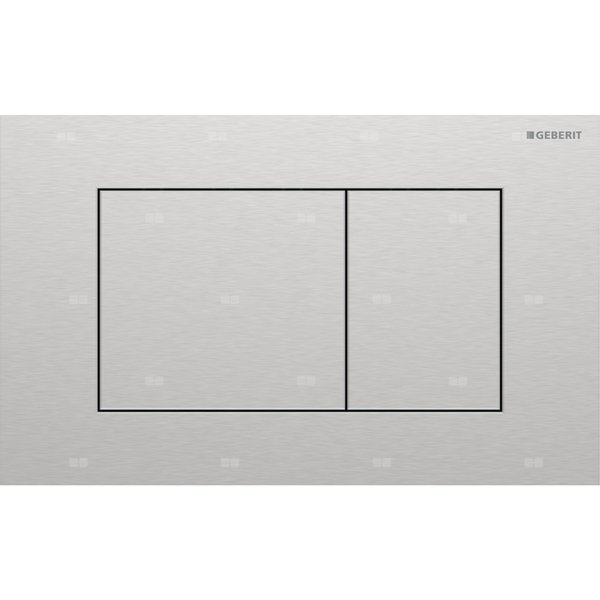 Przycisk uruchamiający Geberit Sigma40, przedni, stal nierdzewna, prostokątny
