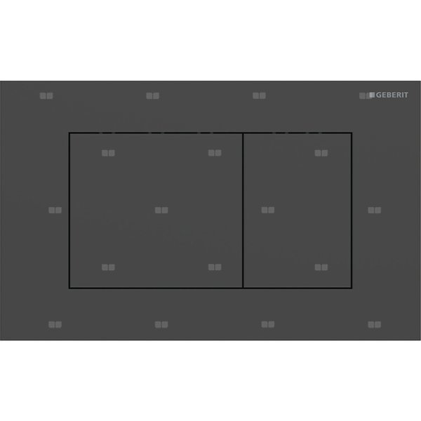 Przycisk uruchamiający Geberit Sigma40, przedni, stal nierdzewna czarny, prostokątny