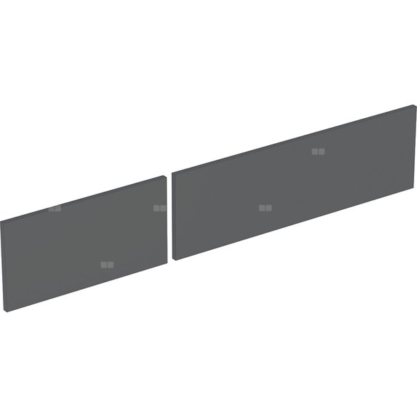 Zestaw frontów szuflad (2 szt.) do dolnej szafki pod umywalkę GEBERIT, kol. lava matowy szer.1200 mm