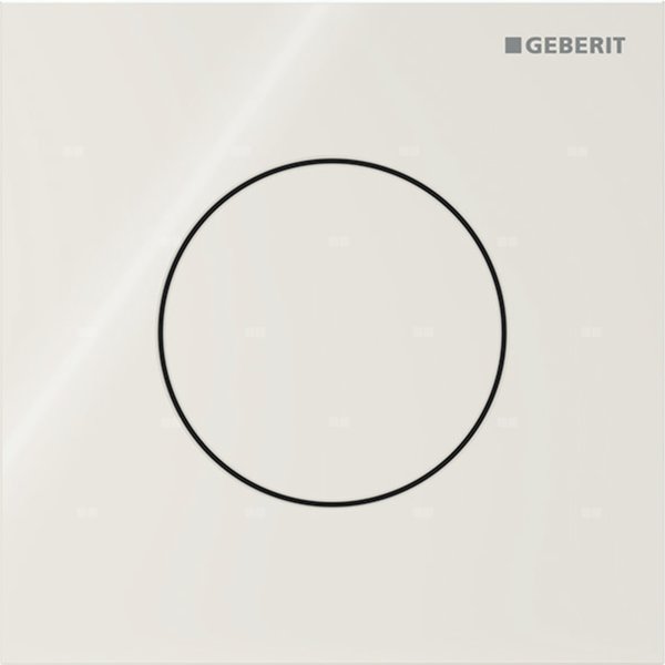 Przycisk uruchamiający Geberit typ 40 do systemu spłukiwania pisuarów z pneumatycznym uruchamianiem spłukiwania, okrągły: Piaskowy szary