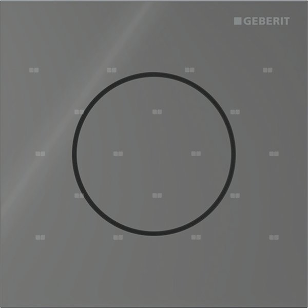 Pneumatyczny zawór spłukujący Geberit do pisuaru, ręczny, Typ 40, szkło lava, okrągły