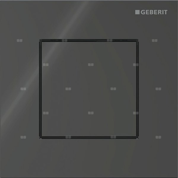 Przycisk uruchamiający Geberit typ 40 do systemu spłukiwania pisuarów z pneumatycznym uruchamianiem spłukiwania, kwadratowy: Czarny