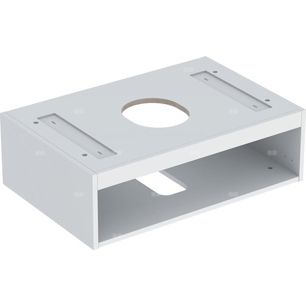 Korpus Geberit do dolnej szafki pod umywalkę stawianą na blat VariForm, z jedną szufladą: B=75cm, Biały / Lakierowany na wysoki połysk