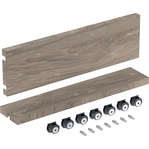 Zestaw serwisowy Geberit do szafki pod umywalkę: Szerokość umywalki=36cm, Orzech włoski hickory / Melamina, struktura drewna