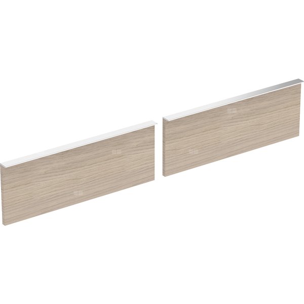 Zestaw frontów szuflad do szafki pod umywalkę podwójną GEBERIT iCon, kol. dąb szer.1200 mm