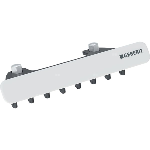 Pokrywa odpływu Geberit z wkładem grzebieniowym, do umywalki, krótka: Biały-alpin
