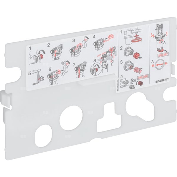 Płytka ochronna Geberit do spłuczki podtynkowej Kappa 15 cm
