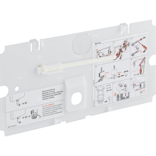 Płytka ochronna Geberit do spłuczki podtynkowej Twinline (UP130 / 110.800)