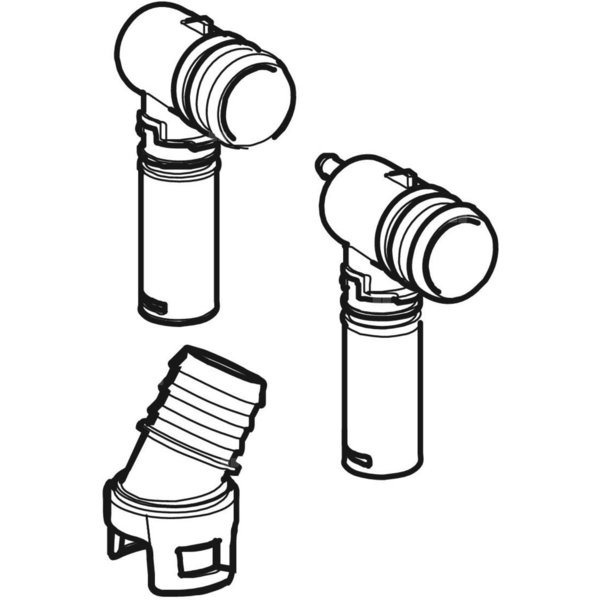 Króciec do zbiornika ciepłej wody, do Geberit AquaClean Mera