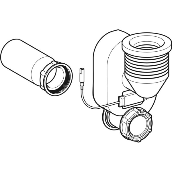 Syfon ślimakowy Geberit do systemu spłukiwania pisuarów, przyłącze pionowe