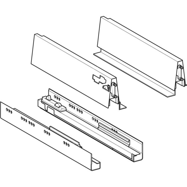 Zestaw szyn do wysuwania Geberit do dolnej szafki pod umywalkę
