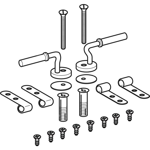 Zestaw zawiasów Keramag do deski sedesowej (2 szt.)