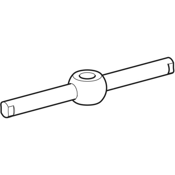 Nakrętka motylkowa Geberit do kratki z zabezpieczeniem, do wpustu podłogowego Geberit do natrysku, do okładzin podłogowych z PVC