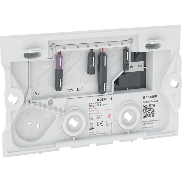 Element sterujący do spłukiwania higienicznego w spłuczce podtynkowej, z ograniczonym interfejsem