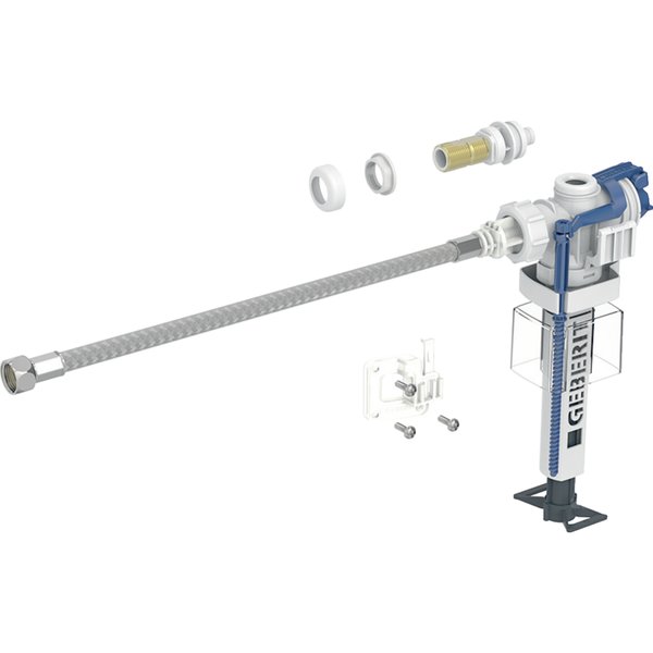 Zawór napełniający Geberit typ 383, boczne przyłącze dopływu wody, nypel 3/8’’, mosiężny