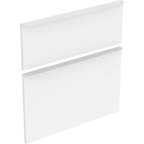 Zestaw frontów szuflad do szafki pod umywalkę GEBERIT, kol. biały wysoki połysk szer.600 mm