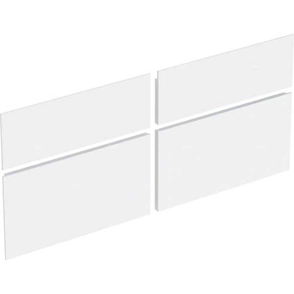 Zestaw frontów szuflad do dolnej szafki pod umywalkę GEBERIT Xeno², kol. biały szer.1200 mm