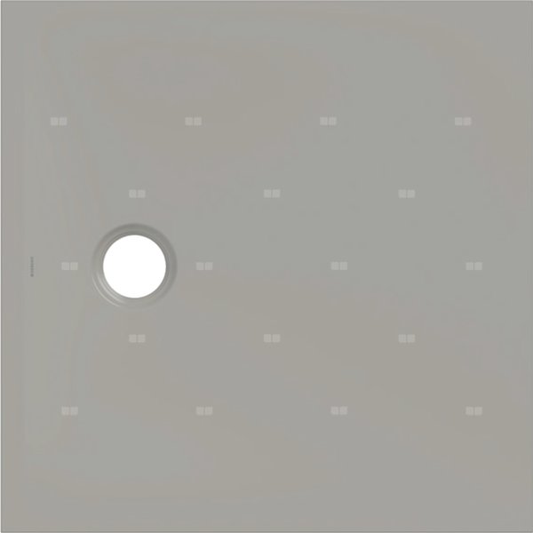 Brodzik Geberit CleanFloor30, szary: 80x80cm,