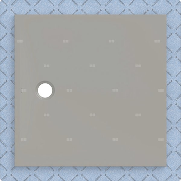 Brodzik Geberit CleanFloor30 z włókniną uszczelniającą, szary: 100x100cm,