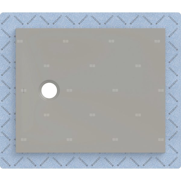 Brodzik Geberit CleanFloor30 z włókniną uszczelniającą, szary: 90x75cm,
