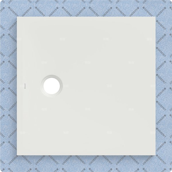 Brodzik Geberit CleanFloor30 z włókniną uszczelniającą, biały: 80x80cm,