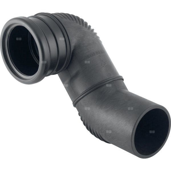 Kolano przyłączeniowe Geberit Silent-db20 90' do wiszącej miski WC, niecentryczne, lewe, o małym promieniu: d=90mm