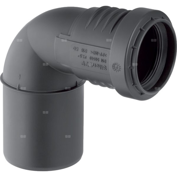 Kolano redukcyjne Geberit Silent-PP 87,5': d=50mm, d1=75mm