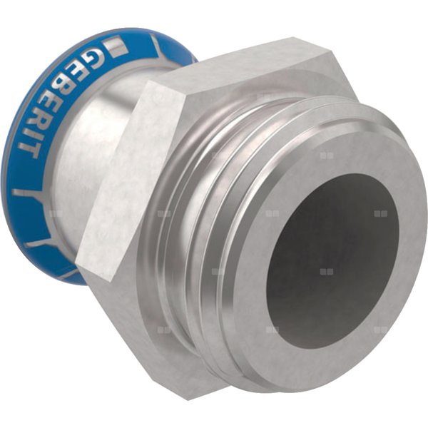 Złączka przejściowa Geberit Mapress Edelstahl z gwintem zewnętrznym G: d=28mm, G=1''