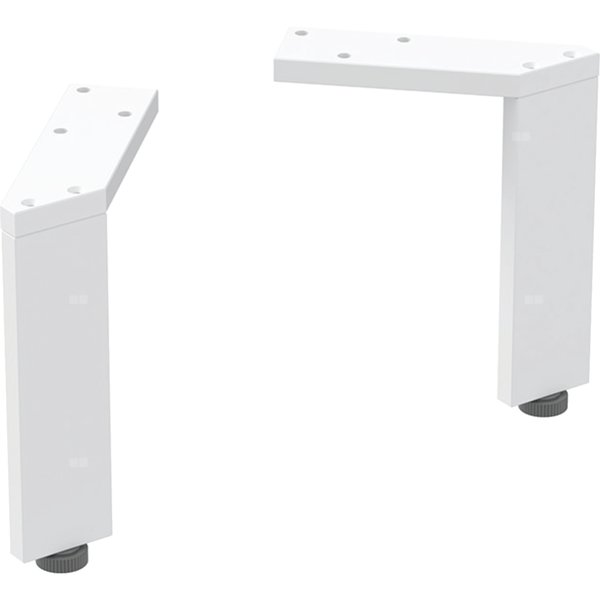Zestaw nóg Geberit, wąskie (2 szt.): H=15-15.8cm, biały / malowany proszkowo, matowy