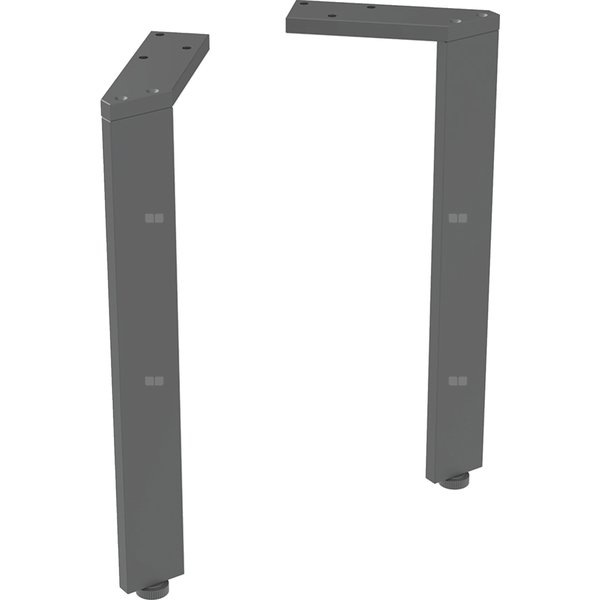 Zestaw nóg Geberit, wąskie (2 szt.): H=30-30.8cm, czarny / malowany proszkowo, matowy