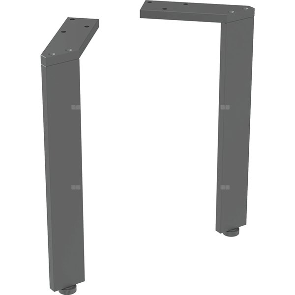 Zestaw nóg Geberit, wąskie (2 szt.): H=26-26.8cm, czarny / malowany proszkowo, matowy