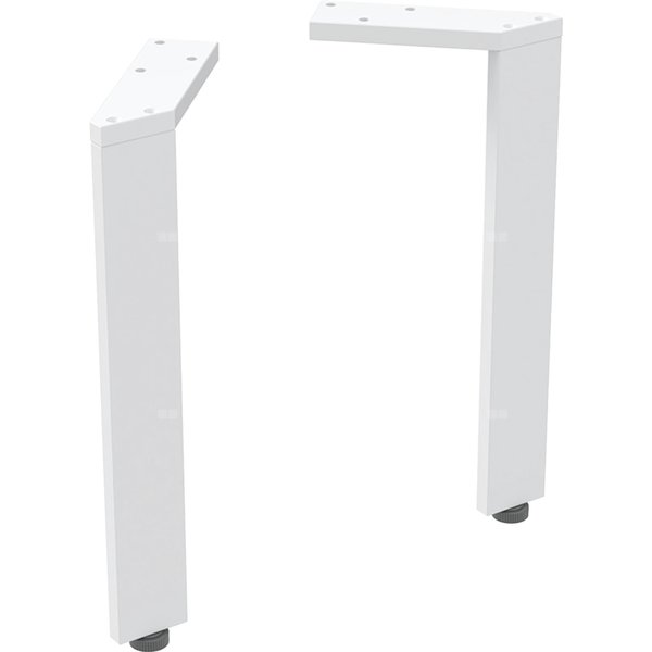 Zestaw nóg Geberit, wąskie (2 szt.): H=26-26.8cm, biały / malowany proszkowo, matowy
