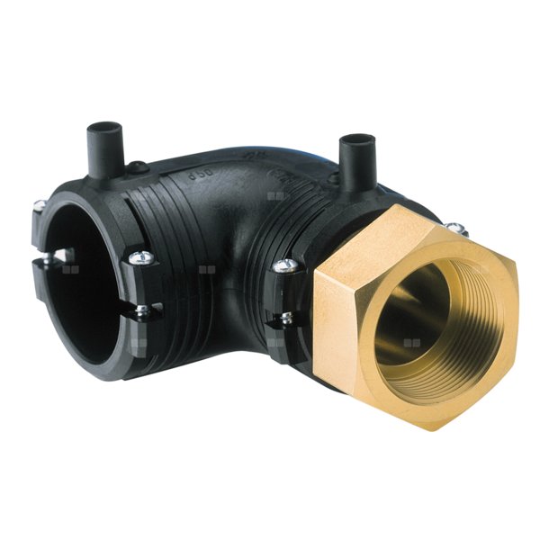 Kolano 90' PE/mosiądz GW 50-11/2''
