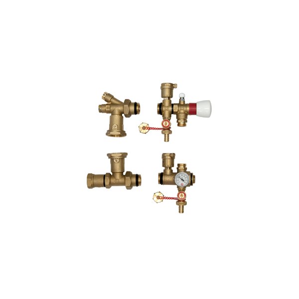 ZESTAW PODMIESZANIA ZE ZAWOREM TERMOSTATYCZNYM Z NASTAWĄ, BEZ POMPY 1"