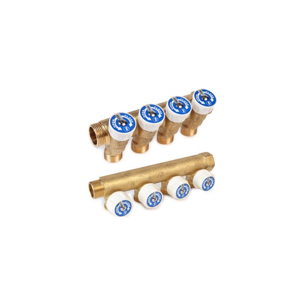 ROZDZIELACZ C.W.U. 5 - SEGMENTOWY WYJŚCIE GZ Z ZAWORKAMI ¾” x ½”P/5