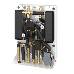 WĘZEŁ CIEPLNY BEZPOŚRED. POM. C.O. I C.W.U. Z ELEKTRONICZNĄ REGULACJĄ "SET POINT", POMPA, WYMIENNIK 56kW Ś ¾”