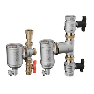 ZESTAW KOMPAKTOWEGO SEPARATORA ZANIECZYSZCZEŃ Z MAGNESEM W KOMPLECIE ADAPTER PRZEJŚCIOWY P-GW 1 ¼” x 1 ¼”