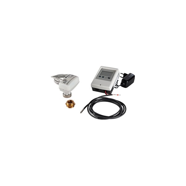 ZESTAW REGULACJI HVAC ZE STEROWNIKIEM I SIŁOWNIKIEM Z SONDĄ NTC DO ZAWORÓW MIESZAJĄCYCH R298 24 V~ - 0-10 V