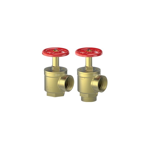 P.POŻ. ZAWÓR HYDRANTOWY KĄTOWY Z GWINTAMI WEWNĘTRZNYMI NPT, MOSIĄDZ 2 1/2'' NPT GWxGW