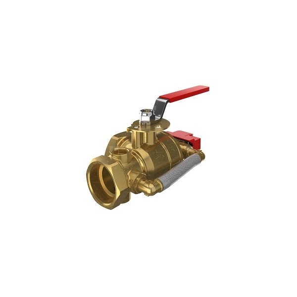 P.POŻ. ZAWÓR TESTOWY SIECI PRZECIWPOŻAROWEJ KĄTOWY ZE SPUSTEM I ZAWOREM BEZP., KRYZA TESTOWA 7/16" WSP. WYPŁYWU K=4.2 (K60), MOSIĄDZ 2" GROOVE