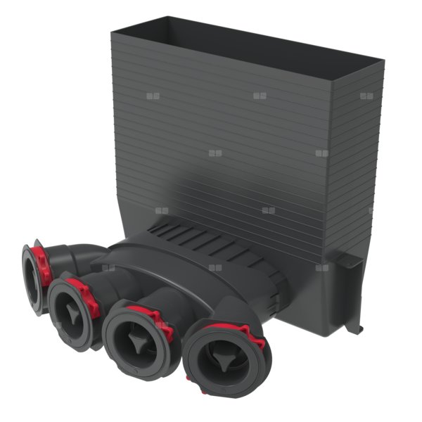HEATPEX ARIA CONNECT Skrzynka rozprężna 4 x 63 mm prostokątna 300 x 100 mm