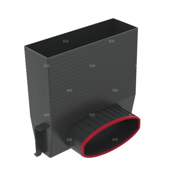Korpus skrzynki rozprężnej ARIA CONNECT do kratki wentylacyjnej 300x100 mm