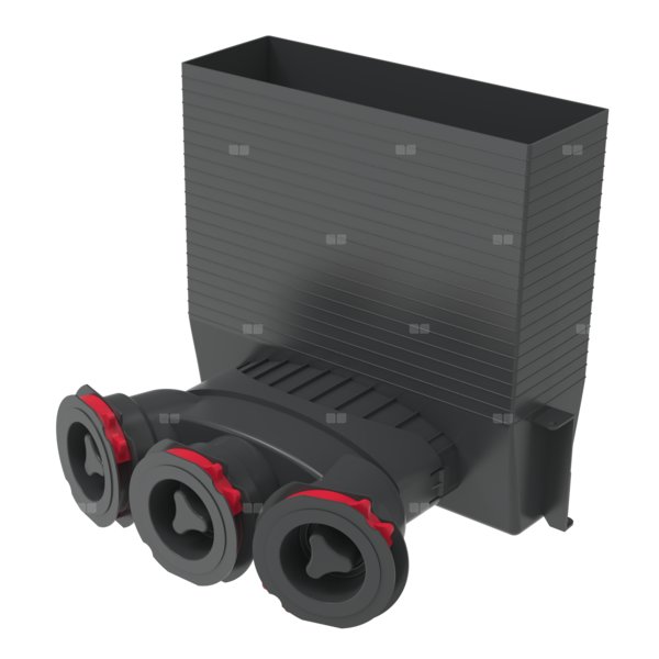 HEATPEX ARIA CONNECT Skrzynka rozprężna 3 x 75 mm prostokątna 300 x 100 mm
