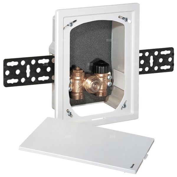 Multibox C/E z zaworem termostatycznym do siłowników lub głowicy z nastawnikiem zdalnym, obudowa biała RAL 9016