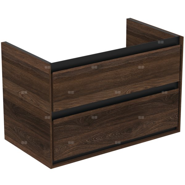 C.AIR SZAFKA UM 80X44 SLKBLK&WOOD 2 DRWR