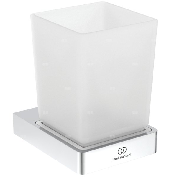 CONCA KUBEK Z UCHWYTEM KWAD. CHROM