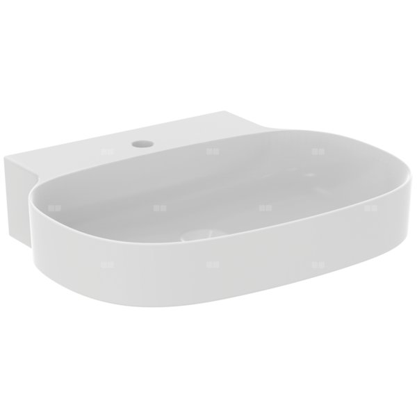 LINDA-X Umywalka 60cm 1OT B/P SILK White