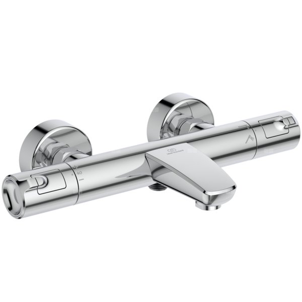 CERATHERM T50 Bateria wannowo-natryskowa WALL FIX CHR