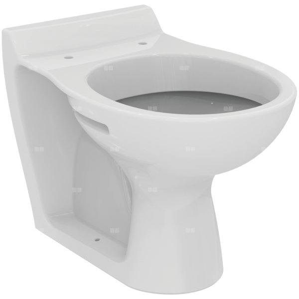 Miska WC stojąca IDEAL STANDARD CONTOUR 21 porcelana szklista biała, odpływ mocowane ściśle, przylegające do ściany